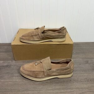 Marc Fisher Light Brown Suede Loafers